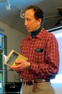 Rick Black reading from the new Nick Virgilio book at Big Blue Marble Bookstore in Philadelphia, PA